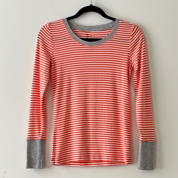 Gap The Bowery Super Soft Crewneck Striped Long Sleeve Top - Picture 1 of 16